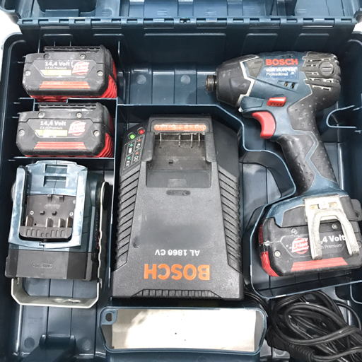 1円 ボッシュ GDR14.4VLIN Professional 14.4Vバッテリー インパクトドライバー 充電器付き BOSCH(本体