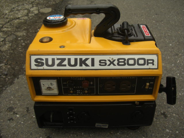 SUZUKI スズキ 携帯発電機 SX800R 中古 エンジン発電機 SUZUKI スズキ