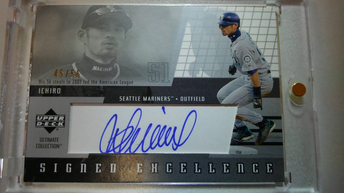 イチロー ichiro 2002 upper deck ultimate collection 56枚限定 直筆