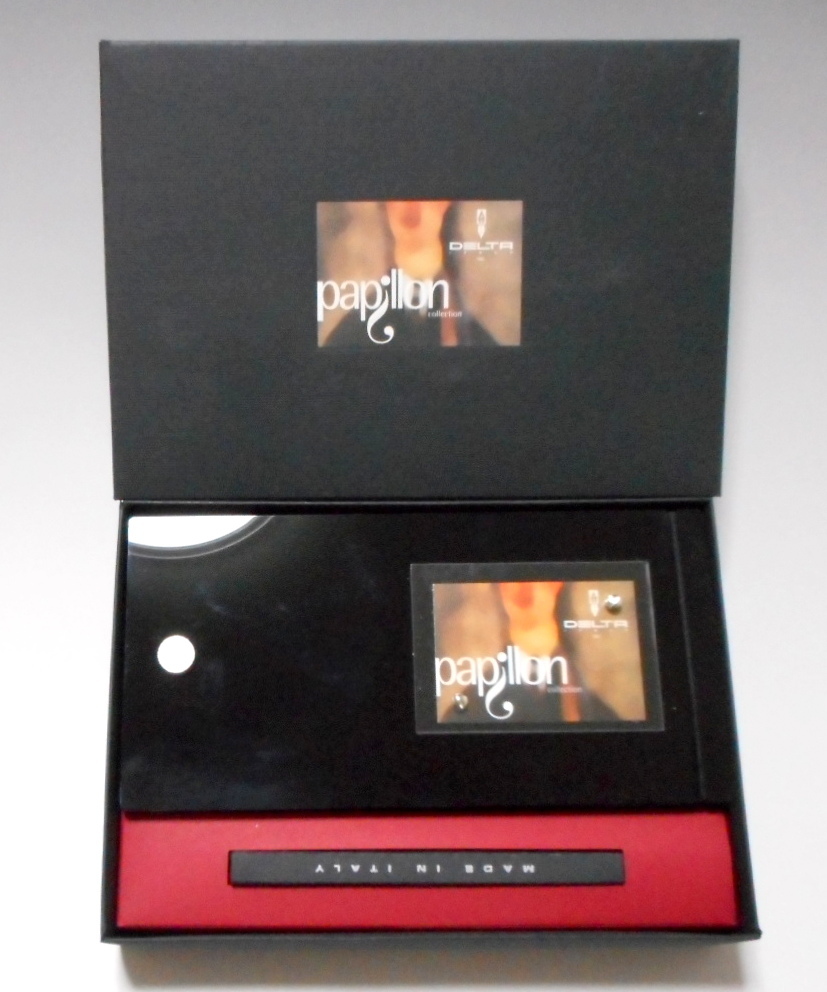 新品!!◎DELTA デルタ パピヨン PAPILLON ローラーボール 送料無料 限定品◎神秘的な美しさ!! ダークブラウン 最低落札19，500円