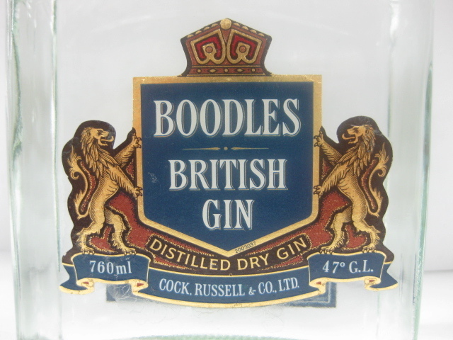 古酒未開栓BOODLES BRITISH GIN⁄ブードルス ブリティッシュ ジン