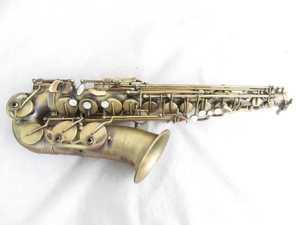 中古 maxtone アルトサックス SX-58AQ アンティークブラスメッキ N3439329