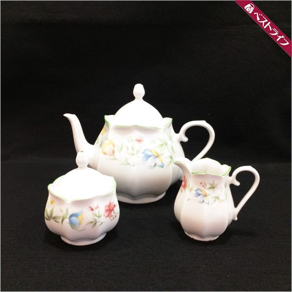 1円 本物 graf von henneberg ドイツ製 ティーポット他 茶器セット【024】