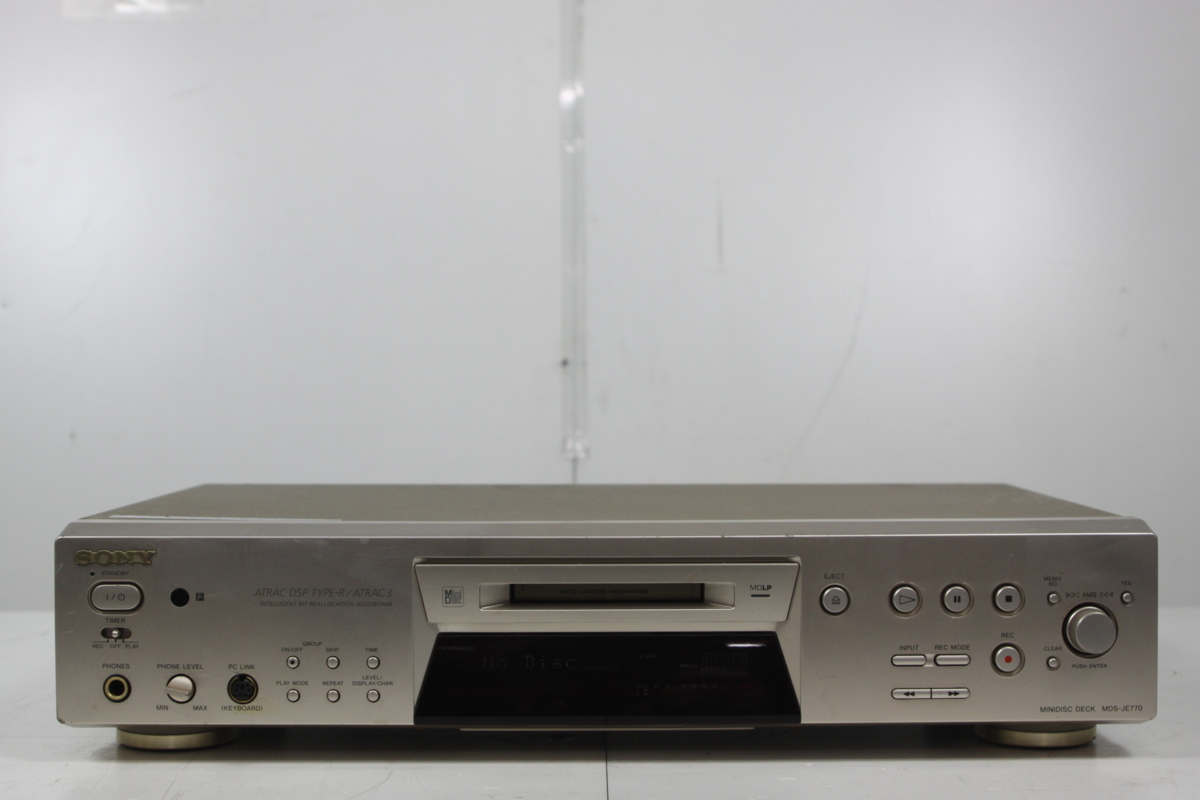 SONY MDデッキ MDS-JE640 動作美品　リモコン・取説他付き SONY ソニー ミニディスクデッキ MDS-JE640 リモコン 取扱説明書 SONY