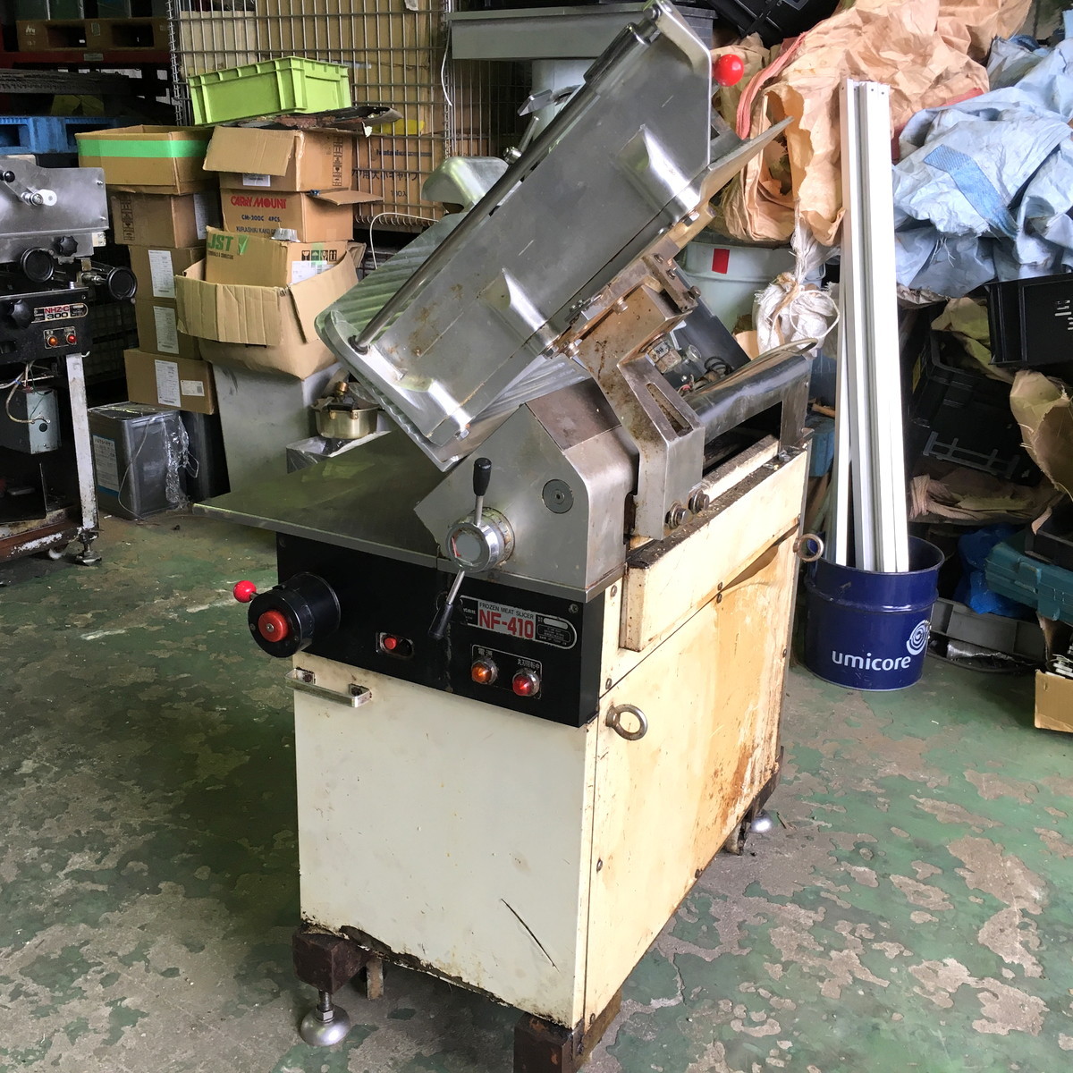 南常鉄工 ◇南常 なんつね 冷凍肉用 ミートスライサー NF-410 業務