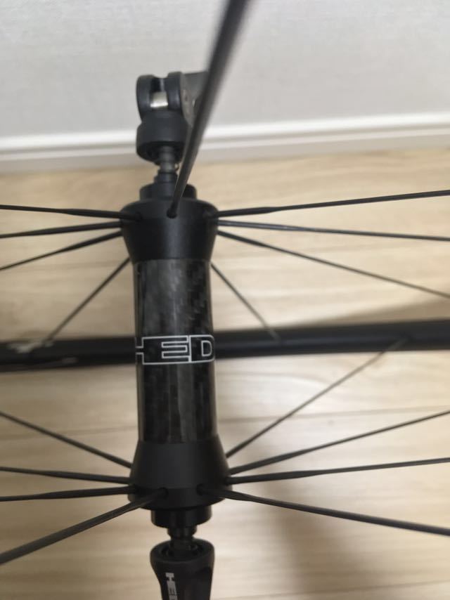 【値下げ交渉あり】【中古美品.テスト走行のみ】HED. ARDENNES BLACK チューブレスレディ /クリンチャー 2way 純正ホイールバッグ