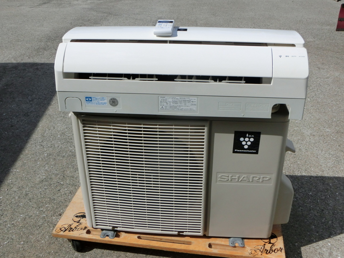 季節、空調家電 ワ1005 16年式 SHARP AY-F25S-W 8畳用 室外機AU-F25SY