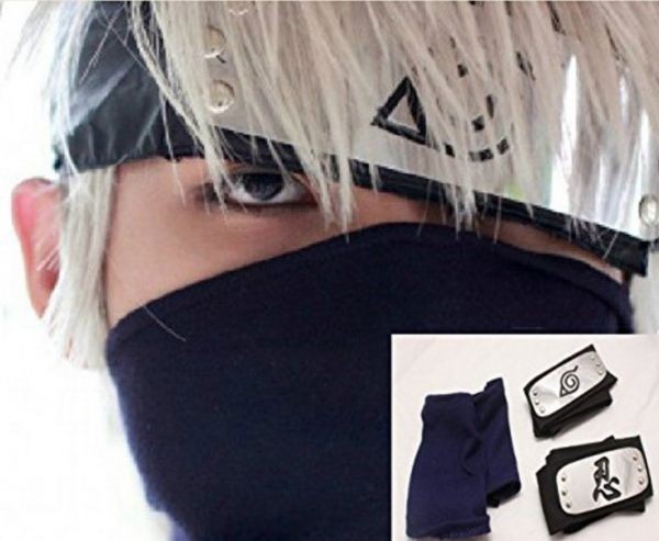 NARUTO ナルト はたけ カカシ コスプレ マスク 額あて グッズ_1