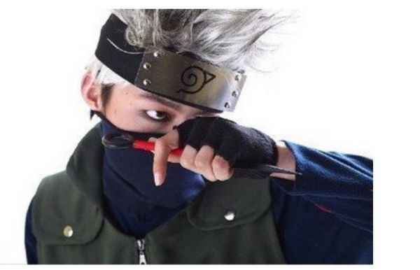 NARUTO ナルト はたけ カカシ コスプレ マスク 額あて グッズ_2