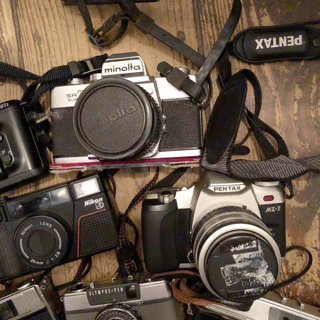 カメラ NIKON minolta PENTAX OLYMPAS-PEN 双眼鏡 11セット まとめて ジャンク Olympus Pen Lens OLYMPUS 中古(オリンパス) PEN-F。｜記憶カメラ