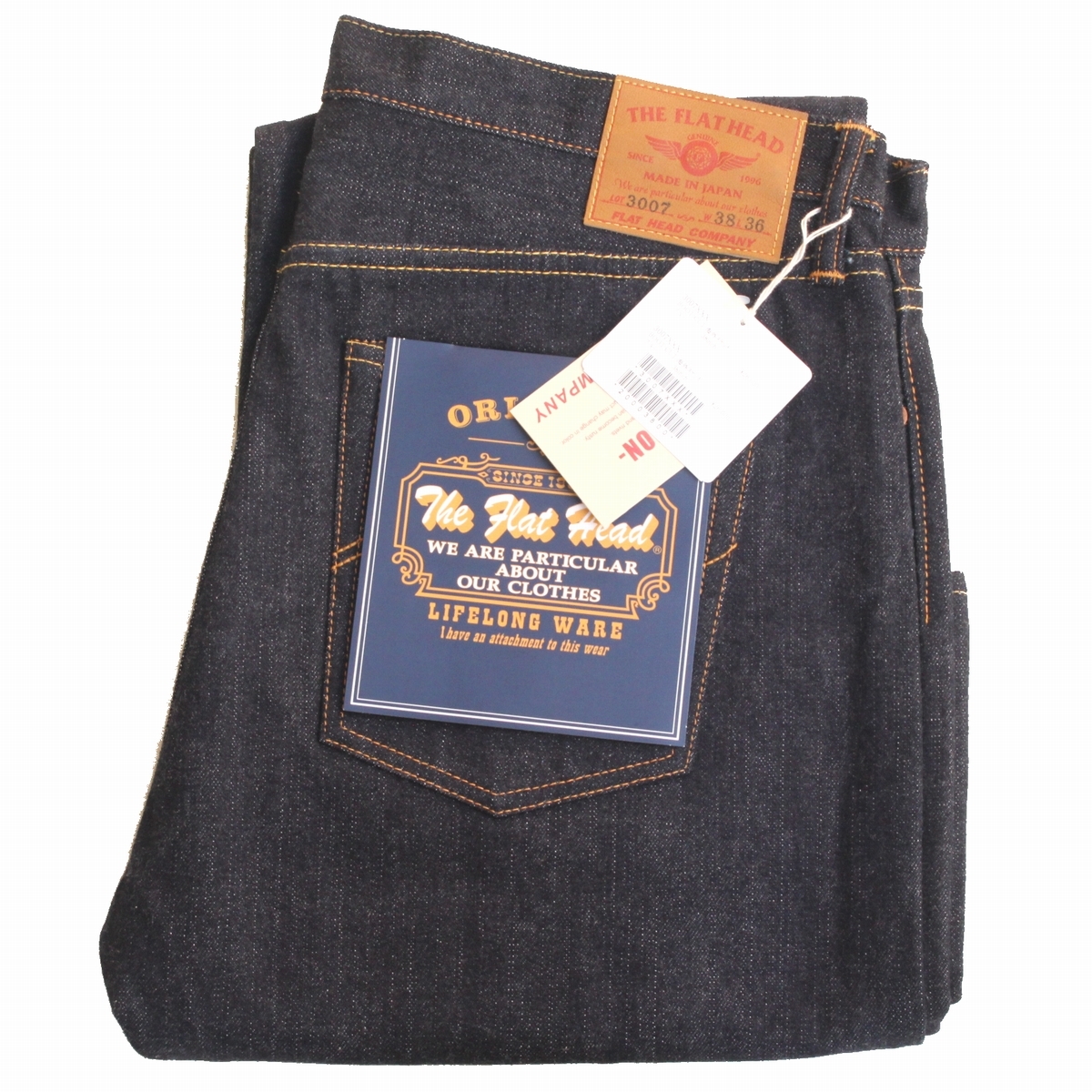 yk87229)未使用FLATHEADフラットヘッド3007XXXブーツカットW38