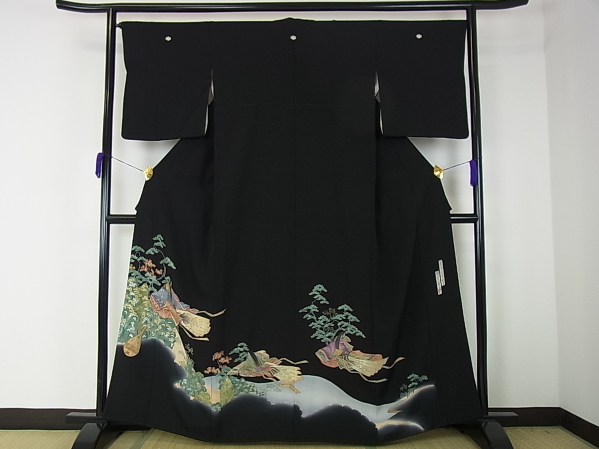 セール，HOT ヤフオク ベストストア受賞店 平和屋着物 極上 天覧実演者 京の名工 京友禅伝統工芸士 樽本伊勢蔵 金彩 黒留袖 逸品m211(留袖)｜売買されたオークション情報、yahooの商品情報をアーカイブ公 留袖