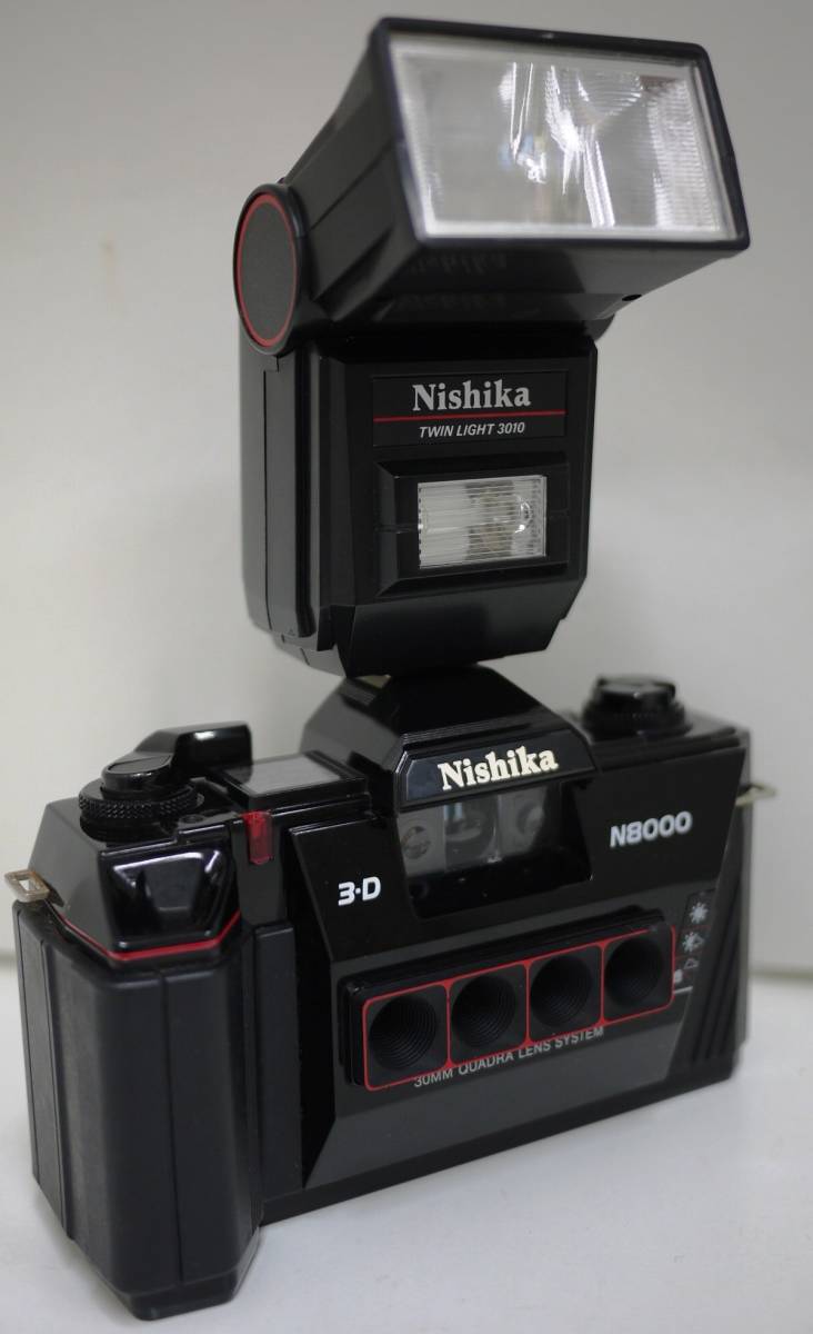 カメラ、光学機器 Nishika N8000 3D 四眼カメラ ストロボ 3010