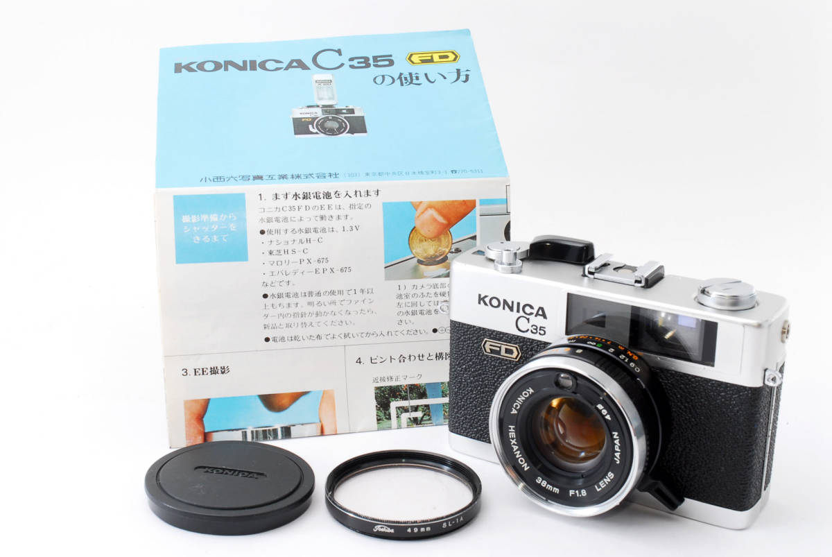 ☆美品☆コニカ KONICA C35 FD #1024 希少付属品あり！☆KONICA◇