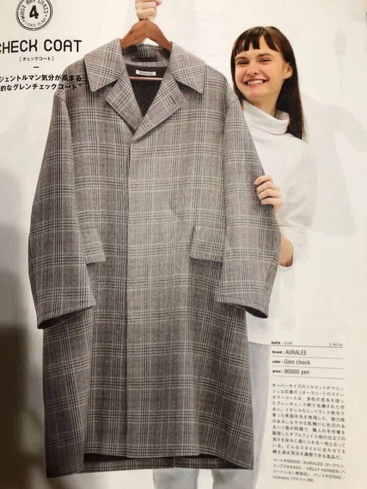 オーラリー AURALEE 17AW グレンチェックコート - 2017AW メルカリ by