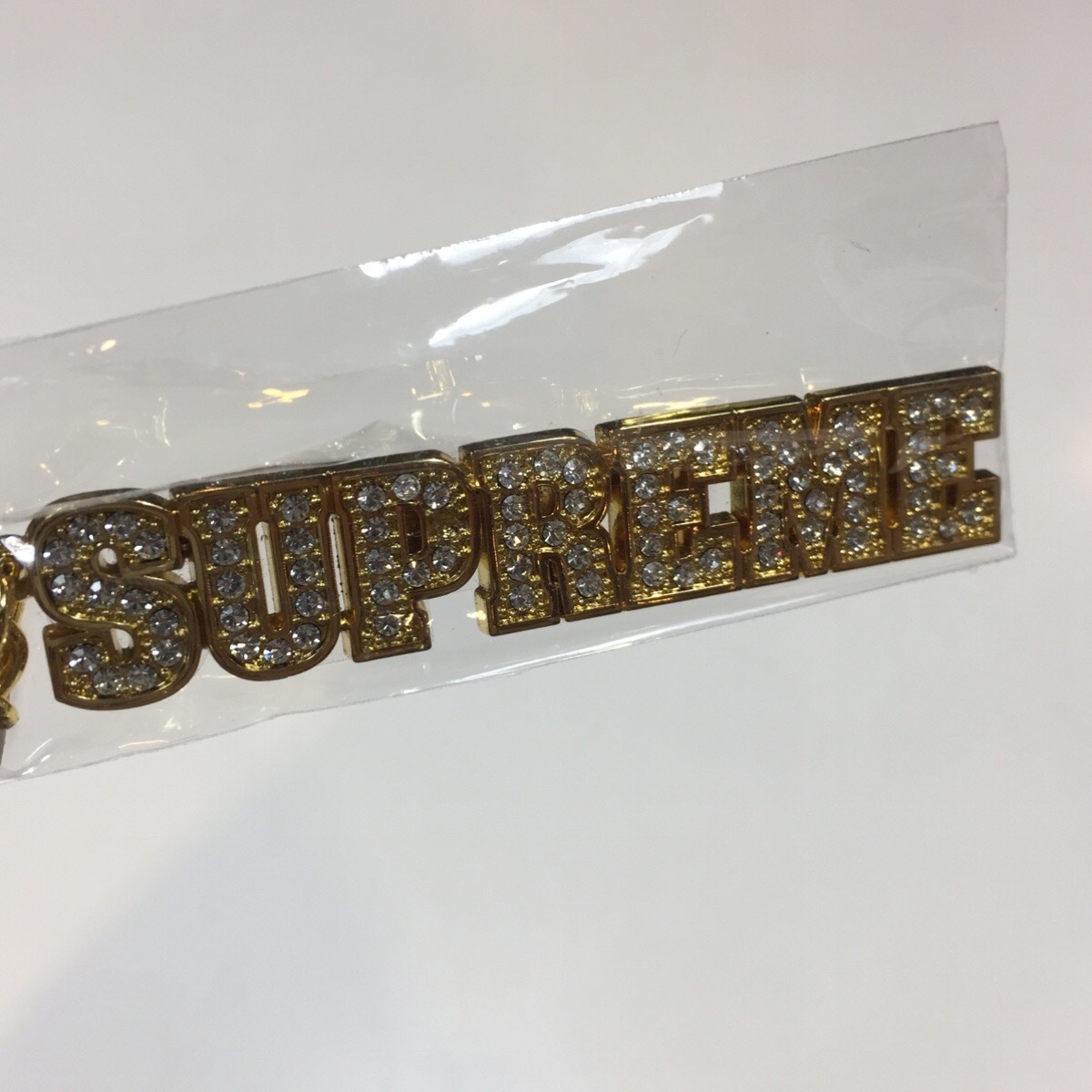 supreme block logo keychain gold ネックレス仕様 Supreme