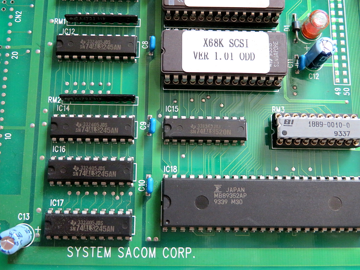 X68000 SX-68SC SCSIボード システムサコム 動作確認済み sx 68sc