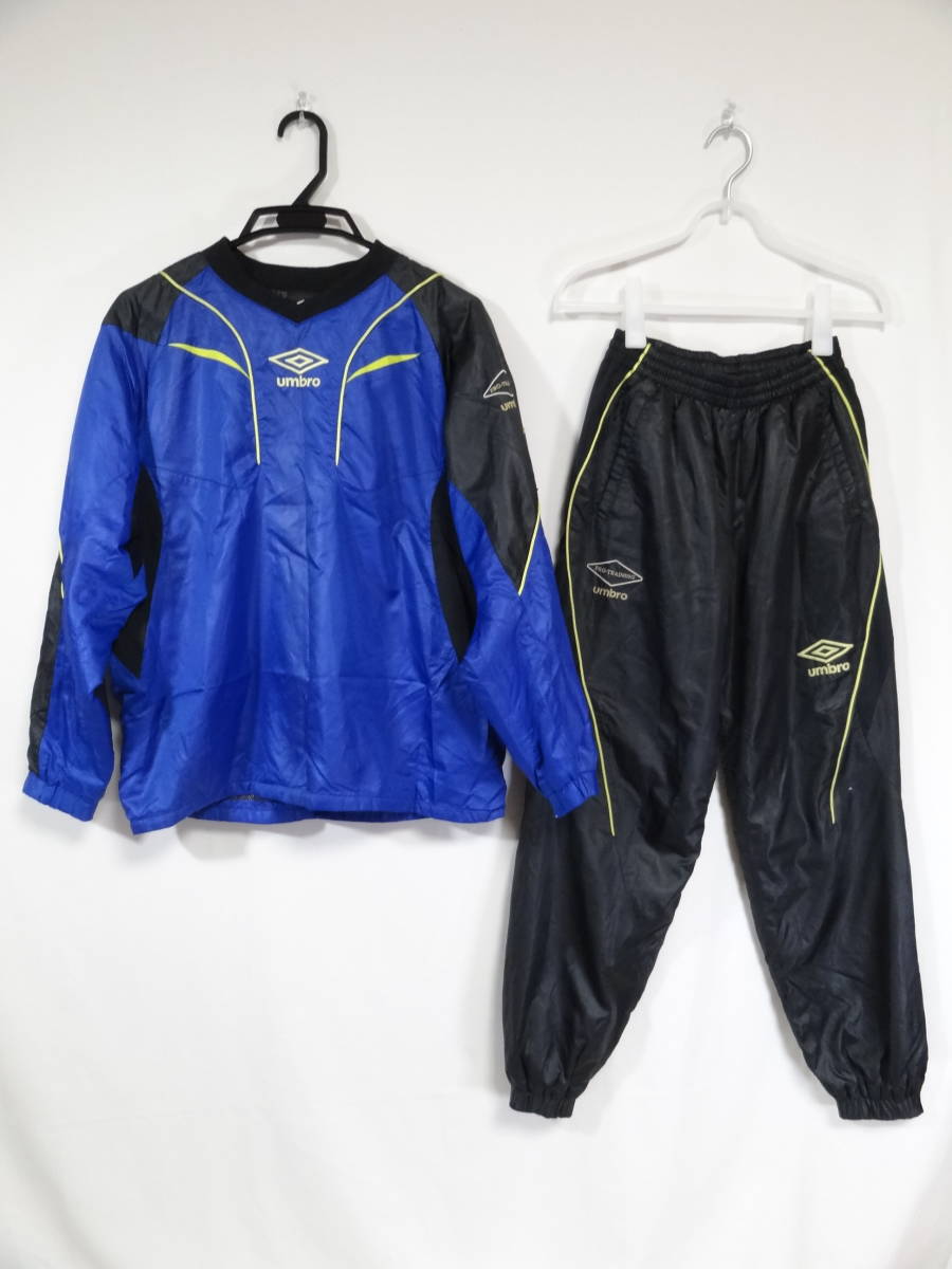 アンブロ UMBRO UBA4233 防寒 中綿 ピステ トレーニング ウェア ジャケット パンツ 上下セット ジュニア 160cm 送料510~ 黒 ブラック