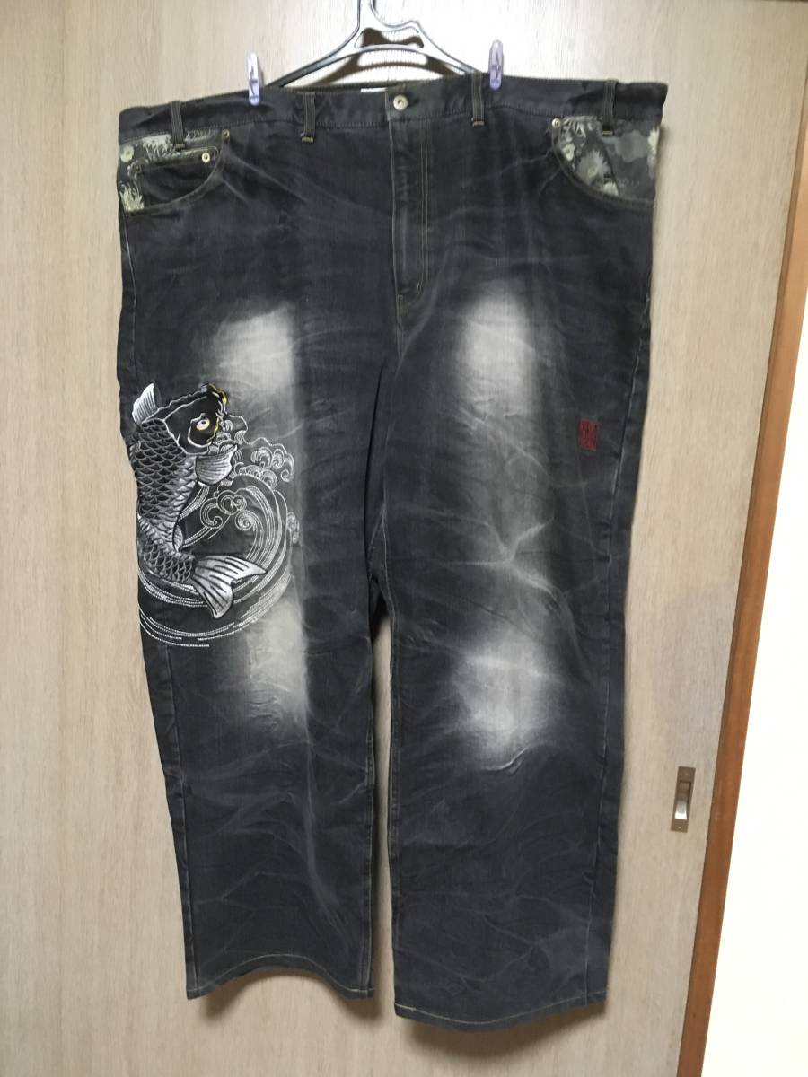 人気SALE，HOT 絡繰魂 からくりだましい 刺繍 ビックサイズ メンズ ジーンズ ジーパン 大きいサイズ 2着セット 激安(W37以上)｜売買されたオークション情報、yahooの商品情報をアーカイブ公開 - オークファ W37以上
