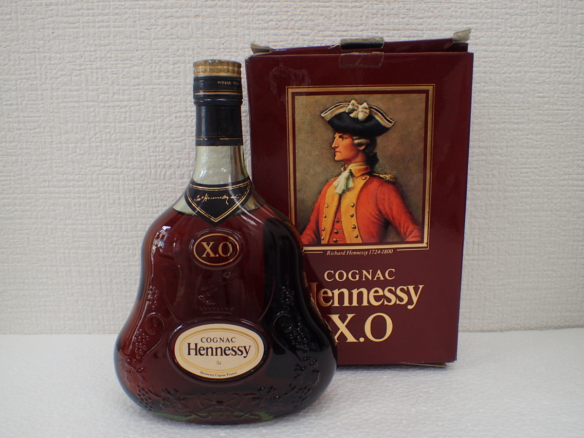 【大黒屋】HENNESSY ヘネシー XO 金キャップ クリアボトル ブランデー 700ml 40% 箱あり 【送料無料】