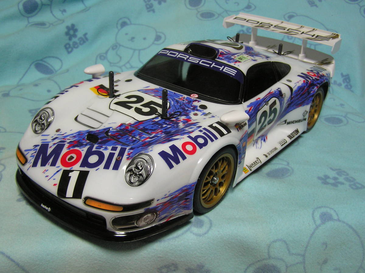 タミヤ 1/10 電動RCカーシリーズ　 TA03-S　ポルシェ911GT1　美品