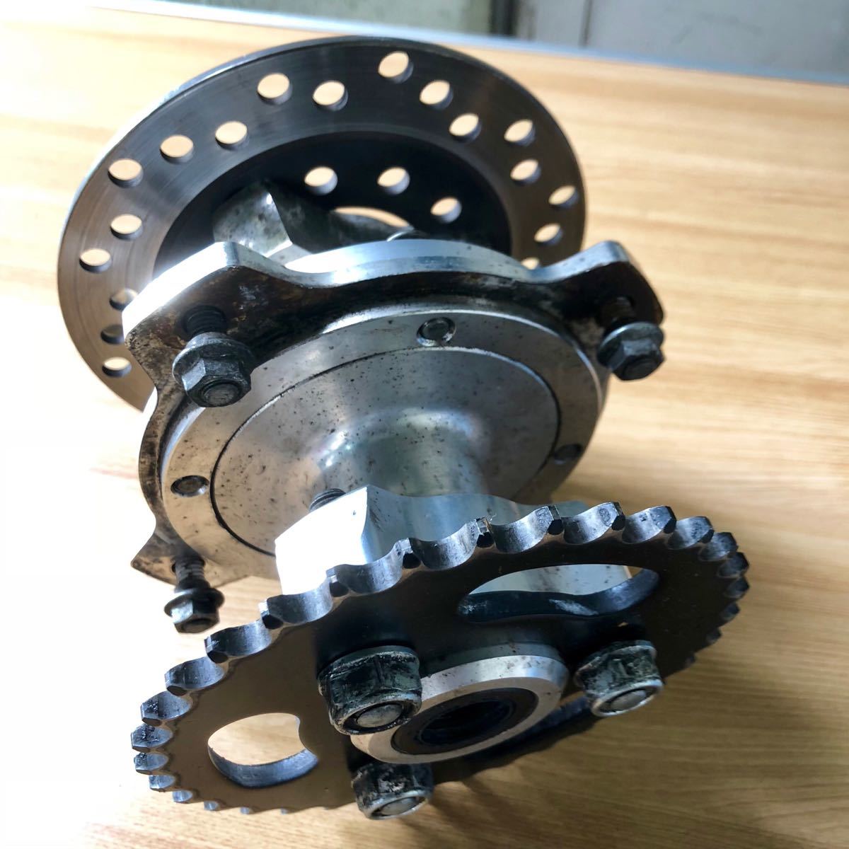 エイプ100 Gクラフト製 リヤハブSET リヤディスク化 エイプ 50 NSR APE