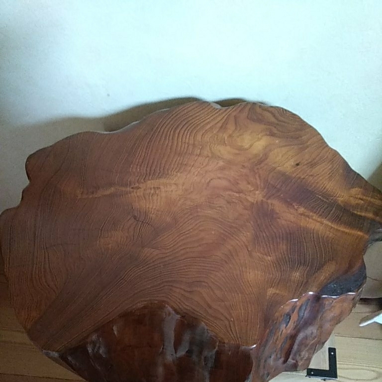 屋久杉 虎杢 銘木屋久杉 虎杢 花台 厚さ8 5cm 公式通販