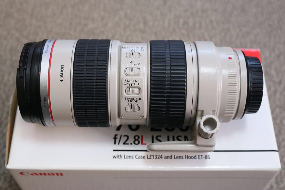 美品防湿庫保管 キャノン EF 70-200 F2.8L IS USM フィルター付き
