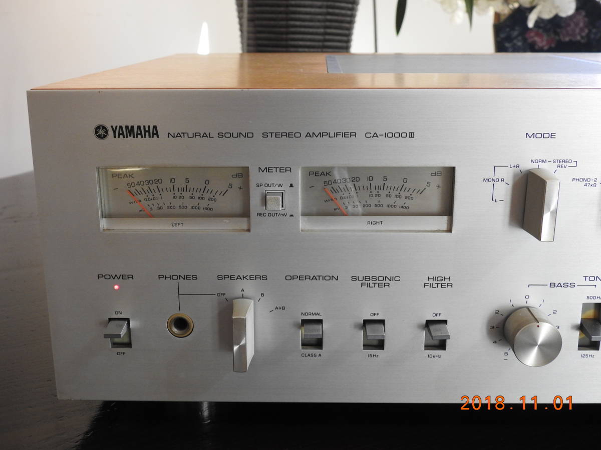 ☆YAMAHA プリメインアンプＣＡ－１０００III 動作品 メンテナンス済 ☆