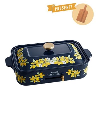 限定柄 BRUNO ブルーノ コンパクトホットプレート レモンフラワー美品
