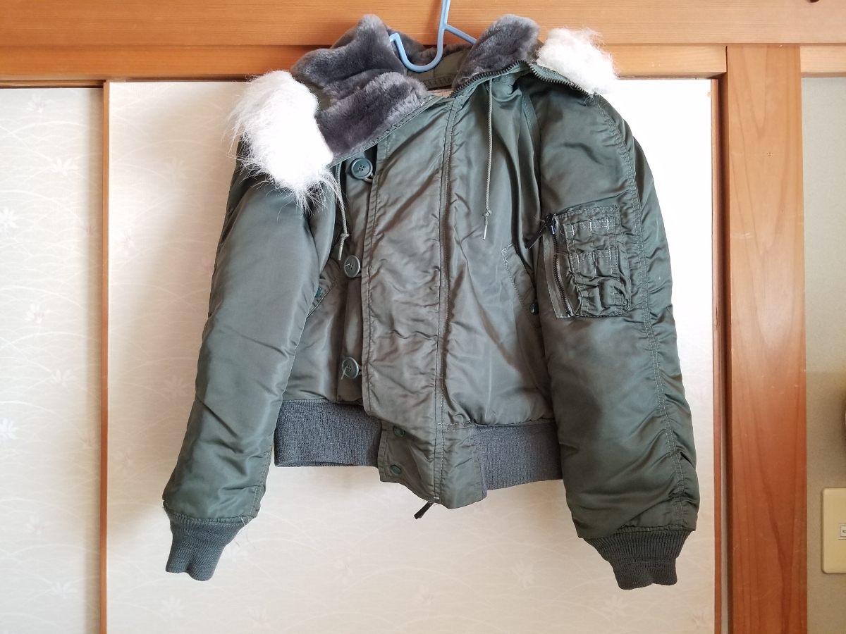 ☆新品 □美品□実物□ALPHA□82年□N-2B□フライトジャケット□米軍