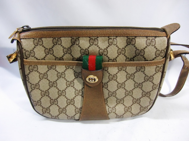 グッチ GUCCI オールドグッチ シェリーライン ショルダーバッグ GG柄