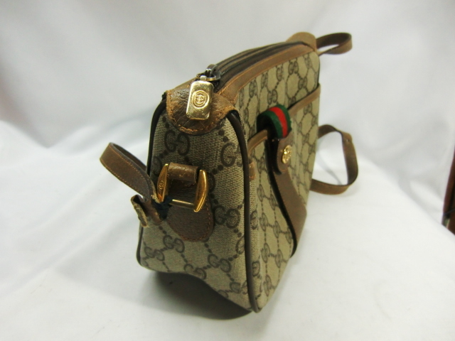 グッチ GUCCI オールドグッチ シェリーライン ショルダーバッグ GG柄
