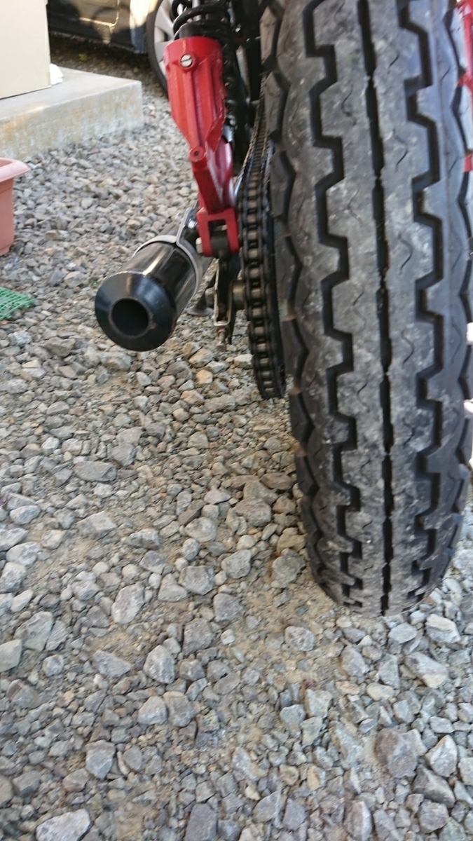 ホークⅡ ホーク3 バブ CB250T CB250N CB400T マフラー キラー管 左