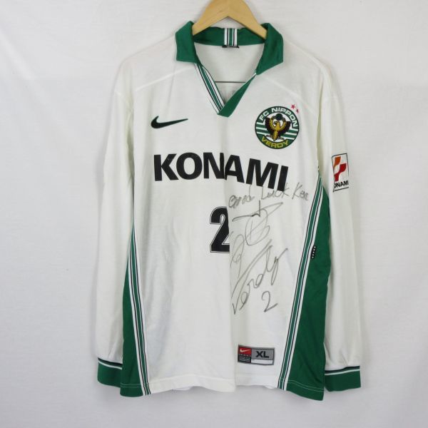 豊富な，爆買い FCニッポン ヴェルディ 99-00モデル Jリーグ サッカー 長袖 ユニフォーム サイン入り sizeXL/NIKE 1102(実使用、サイン入りウエア)｜売買されたオークション情報、yahooの商品情報をアーカイブ公開 実使用、サイン入りウエア