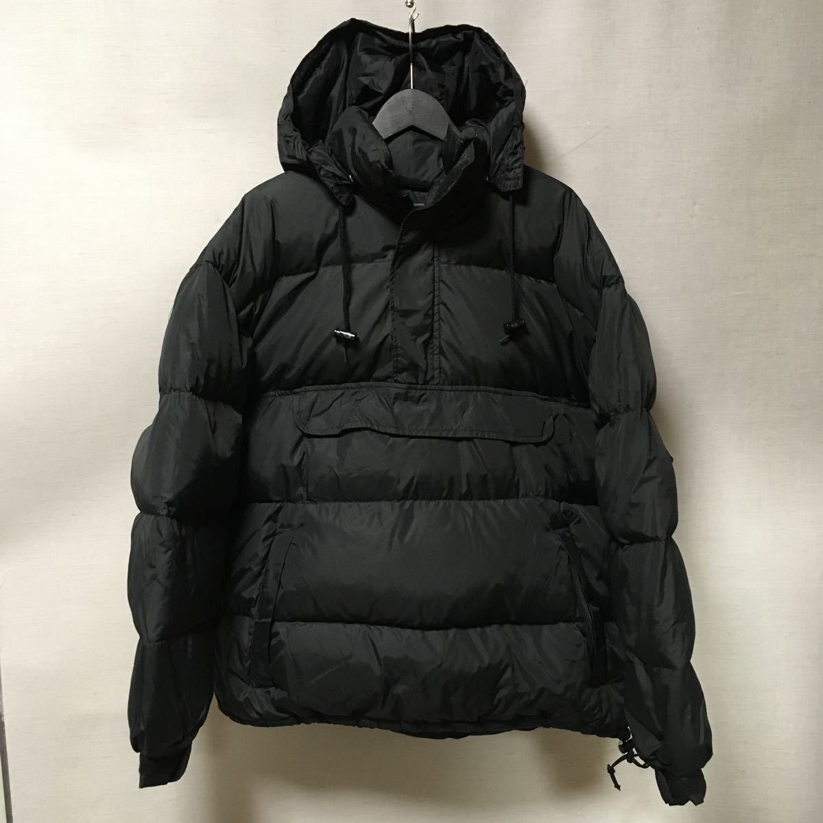 カナダ製 WOODS アノラック ダウン ジャケット 黒 L // プルオーバー 