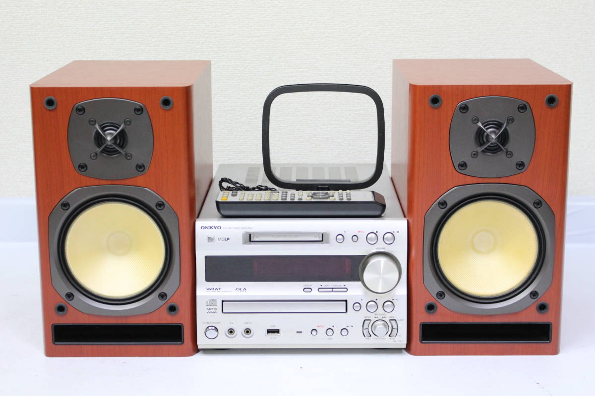 225) ONKYO オンキョー CD/MDチューナーアンプシステム 2011年製 FR