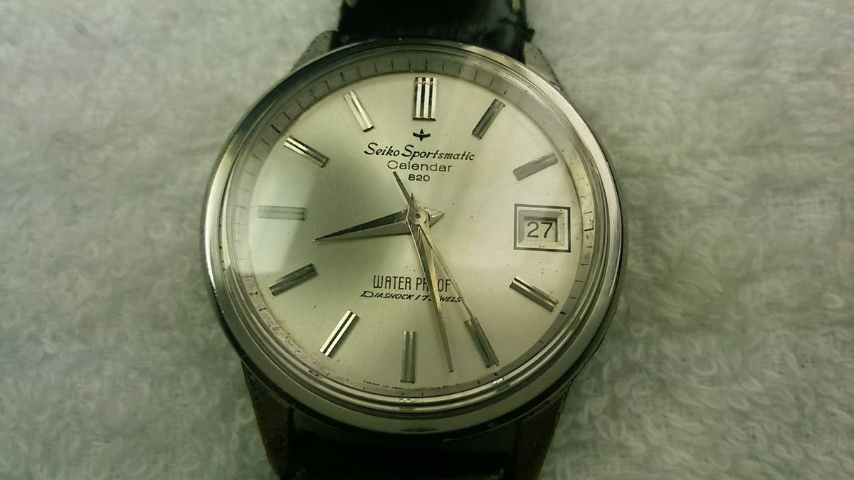 □【SEIKO】セイコースボーッマチックカレンダー 820 17石 自動巻 