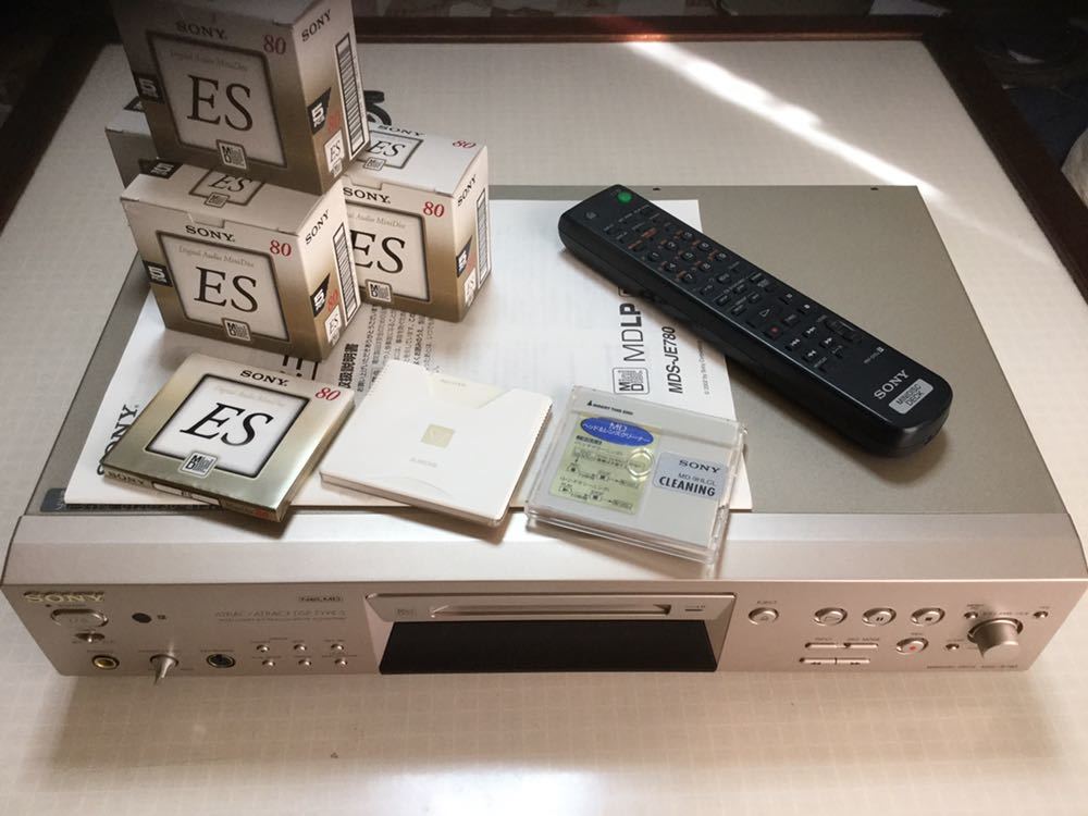 SONY MDデッキ MDS-JE780 ジャンク ESディスク他オマケ付 SONY | MDS-JE780