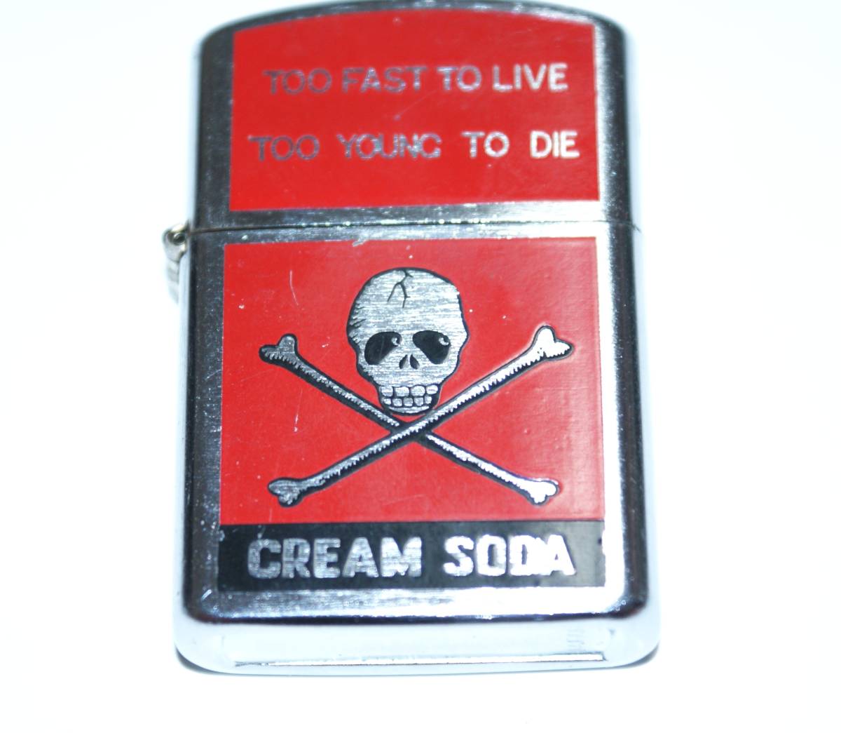◎　クリームソーダ　CREAM SODA　CS Zipooライター　ジッポオイルライター　ドクロタイプ　ピンクドラゴン　◎