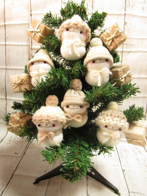 SU*ゆきだるま*ハンドメイド雪だるま*Xmas☆クリスマスツリー