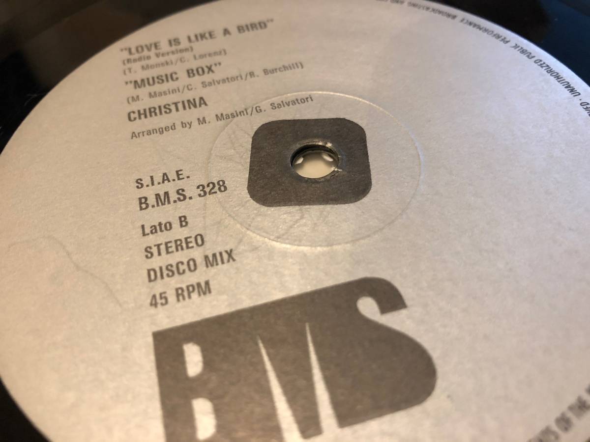 12”☆Cristina / Love Is Like A Bird / イタロ・ディスコ！ クラブ