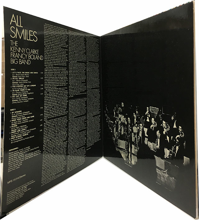 □即決 Kenny Clarke / All Smiles ドイツ盤 STEREO オリジナル