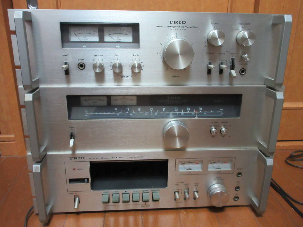 TRIO トリオ KX-4000G カセットデッキ / KT-5100G AMFMチューナー / KA