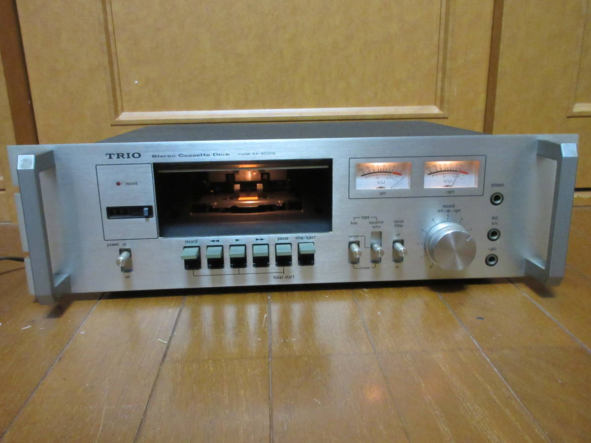 通電確認済】TRIO トリオ KX-600 カセットデッキ ジャンク