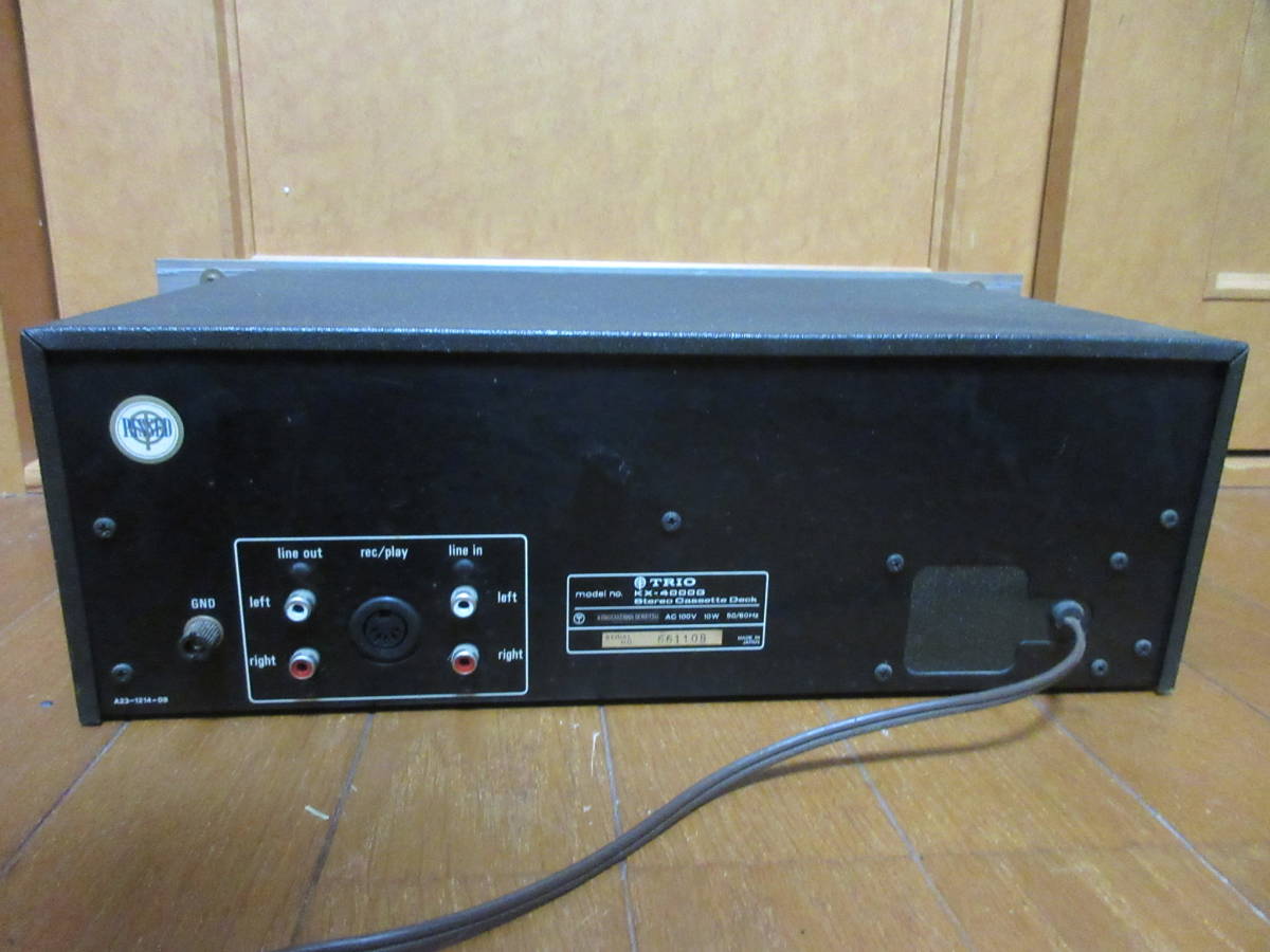 通電確認済】TRIO トリオ KX-600 カセットデッキ ジャンク