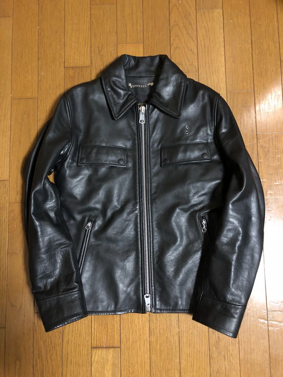 FIDELITY レザーライダースポリスマンジャケット革ジャンレザー