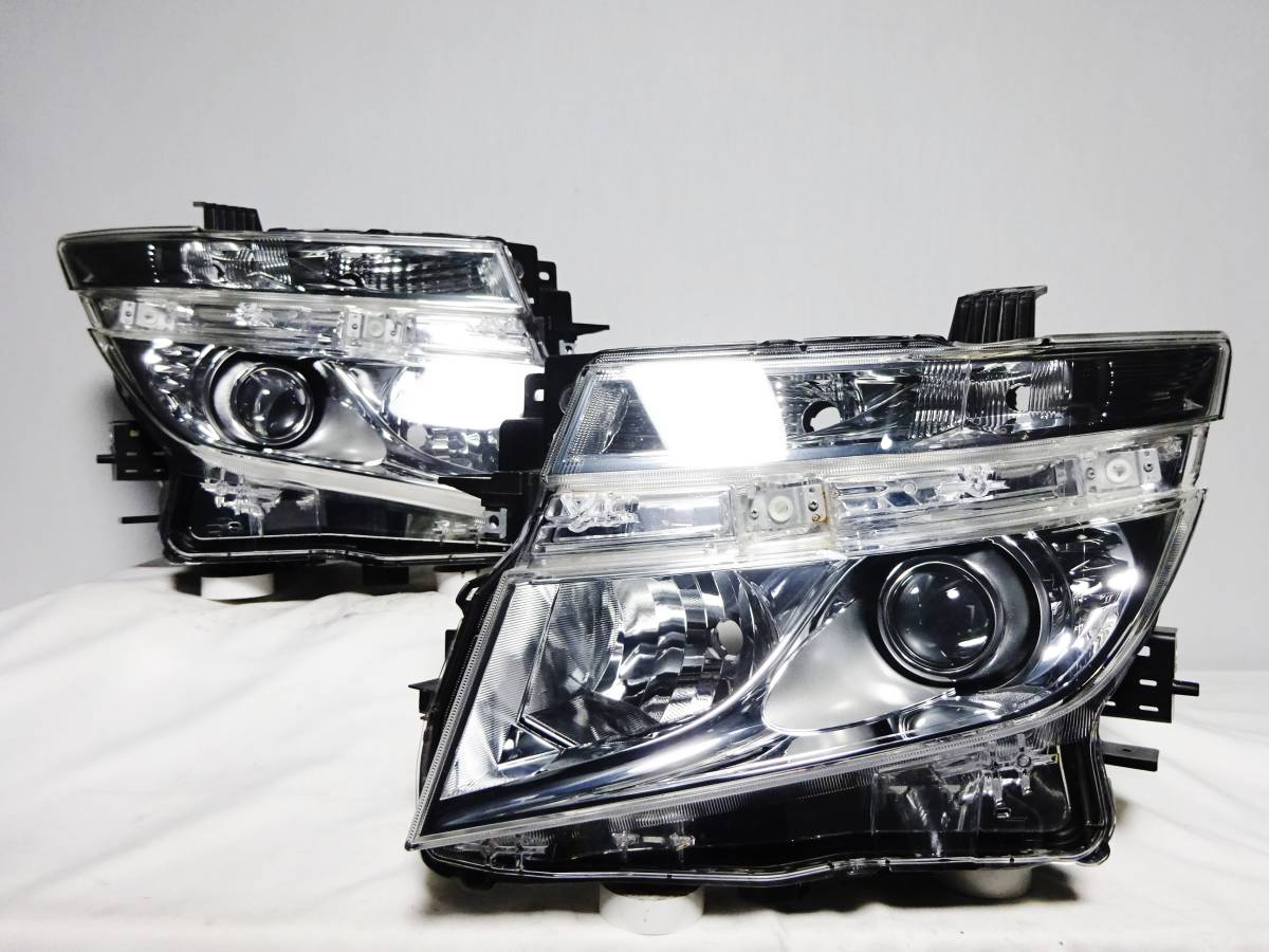 程度良好 エルグランド E52 前期 HID AFS ヘッドライト ヘッドランプ 