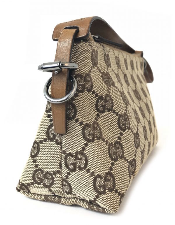 ∇GUCCI/グッチ GG柄 アクセサリーポーチ 103399 GGキャンバス×レザー 
