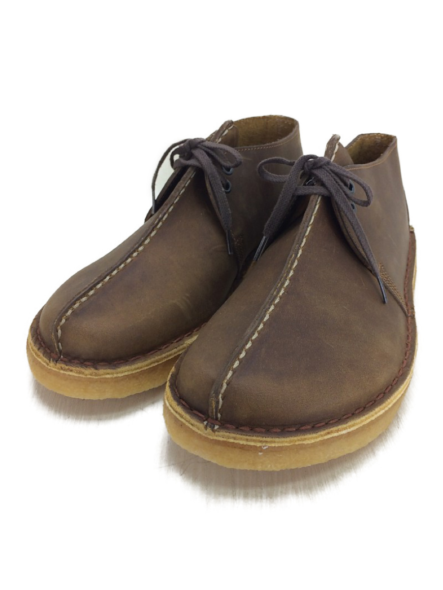 Clarks◆シューズ/US8.5/BRW/レザー
